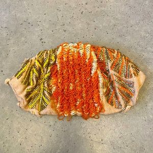 Anthropologie Miss Albright beaded handbag purse clutch